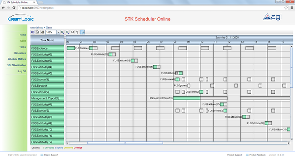 STK Scheduler Online Gantt - built with VARCHART JGantt