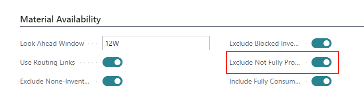 VAPS - EMAD exclude not fully promised receipt date